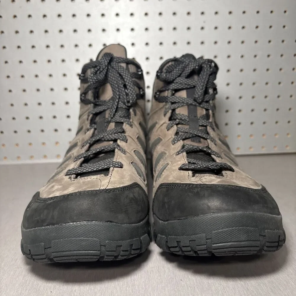 Oboz Sawtooth X Mid Hiking Boots Mens Size 15 Brown Charcoal B-Dry Waterproof WP